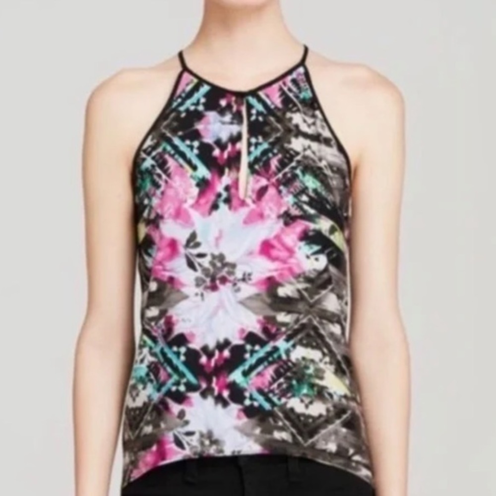 Parker silk top high neck tank Nassau Combo high top medium Fairycore Y2k - Picture 4 of 7